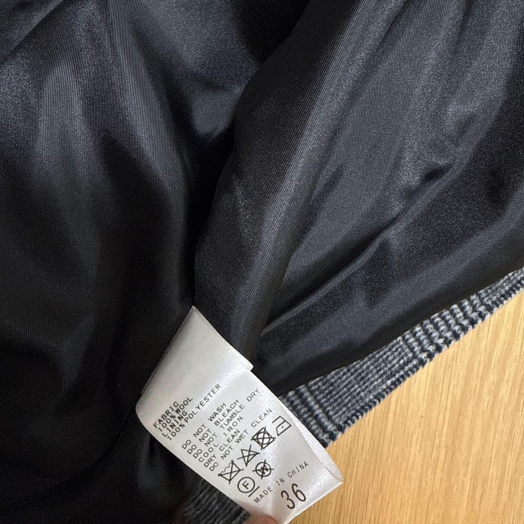 ジャーナルスタンダード スーパー140ビーバーノーカラーショートコート