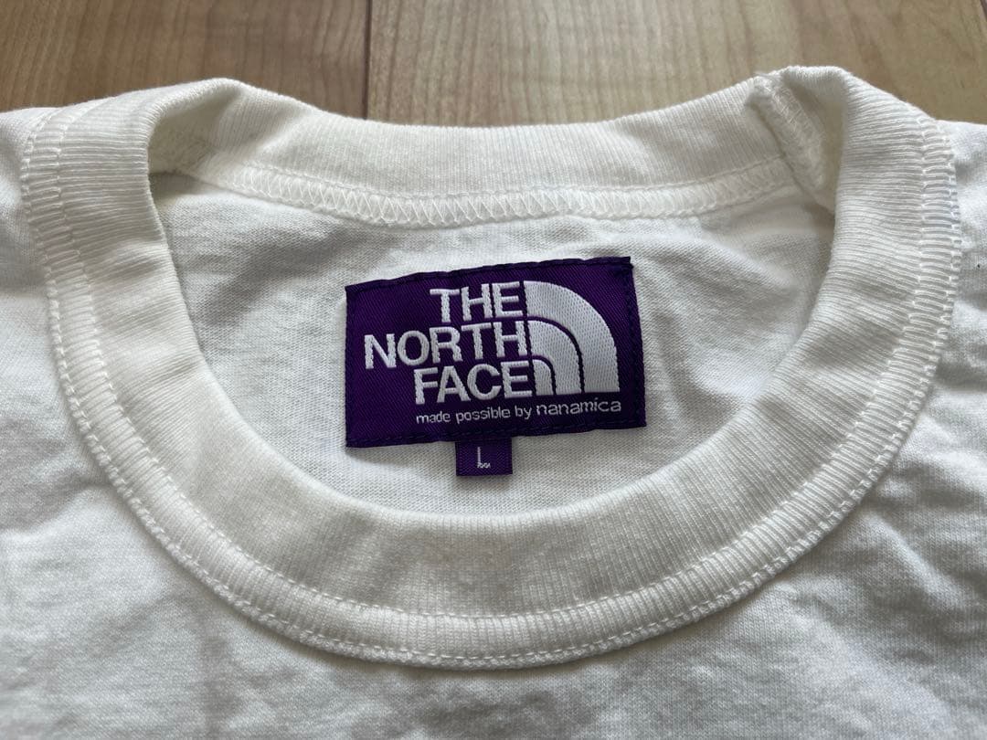 ノースフェイス　パープルレーベル　ポケットTシャツ　NT3365N　ホワイト　L
