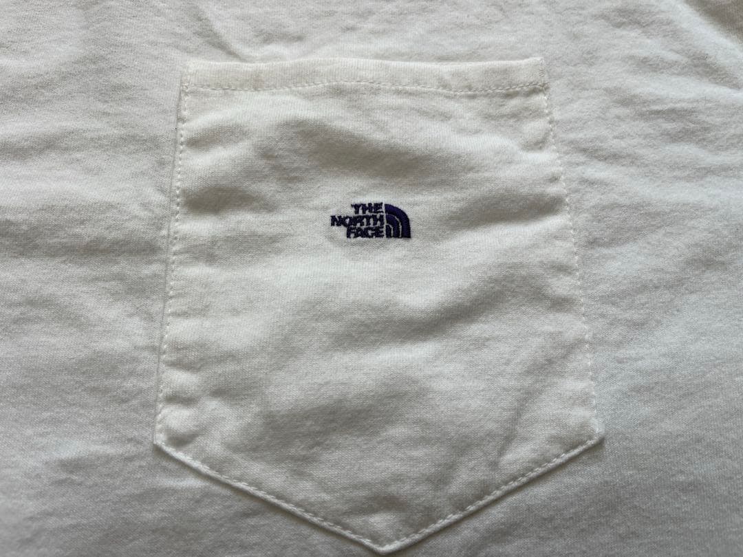 ノースフェイス　パープルレーベル　ポケットTシャツ　NT3365N　ホワイト　L