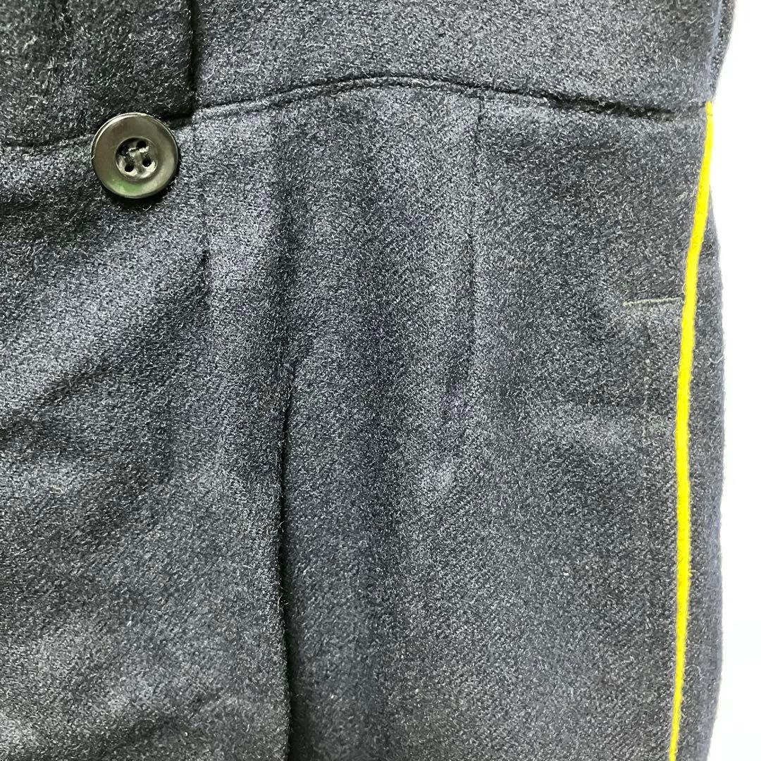 50'sフランス軍 国境警備隊 ウール パンツ (ネイビー×イエロー) 実物