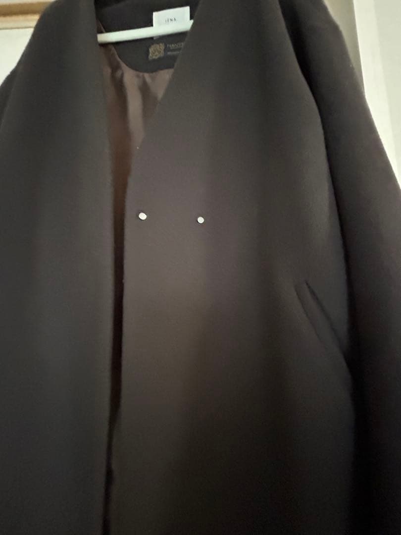 ちー　IÉNA ダークブラウン ロングコート　34サイズ
