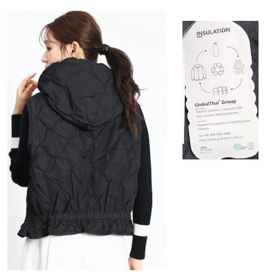 riko様【新品 ヤマダヤ FENNEL 】ドット キルティング ジップ ベスト