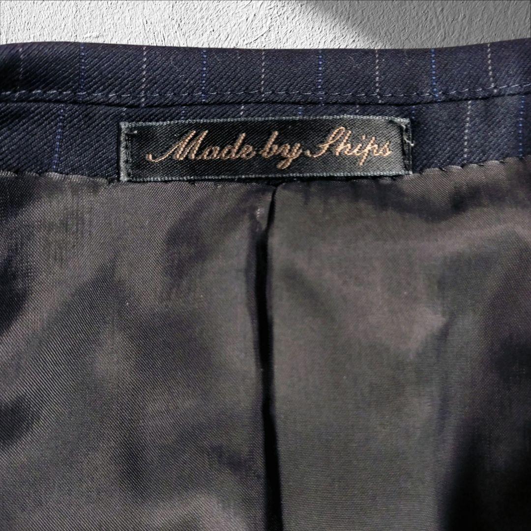 SHIPS ロロピアーナ Super120’s セットアップ スーツ ネイビー