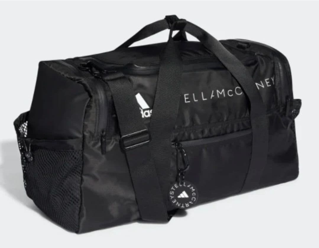 アディダス ステラマッカートニー コラボ ブラック ボストンバッグ 旅行用バッグ