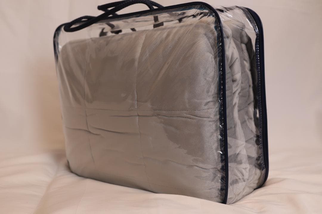 【訳あり】ハグラビ ウェイトブランケット/ライトグレー・M(約9Kg)・ダブル