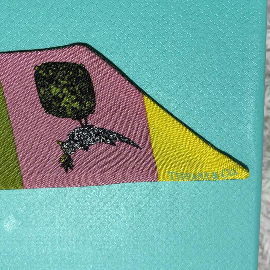 ティファニー　Tiffany バード　オン　ア　ロック　リボンスカーフ