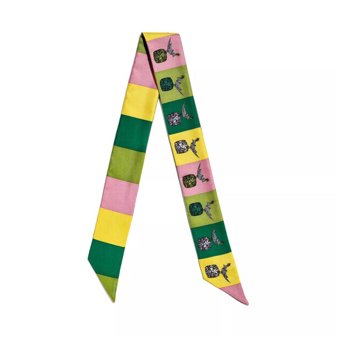 ティファニー　Tiffany バード　オン　ア　ロック　リボンスカーフ