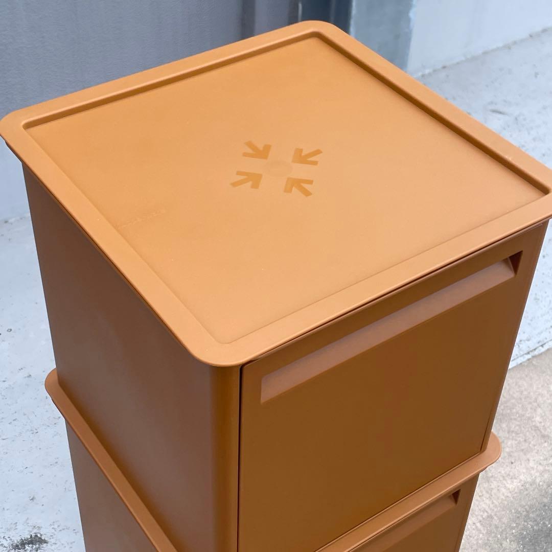 【廃盤品・美品】タッパーウェア マルチオーガナイザー 2段セット キャスター付き