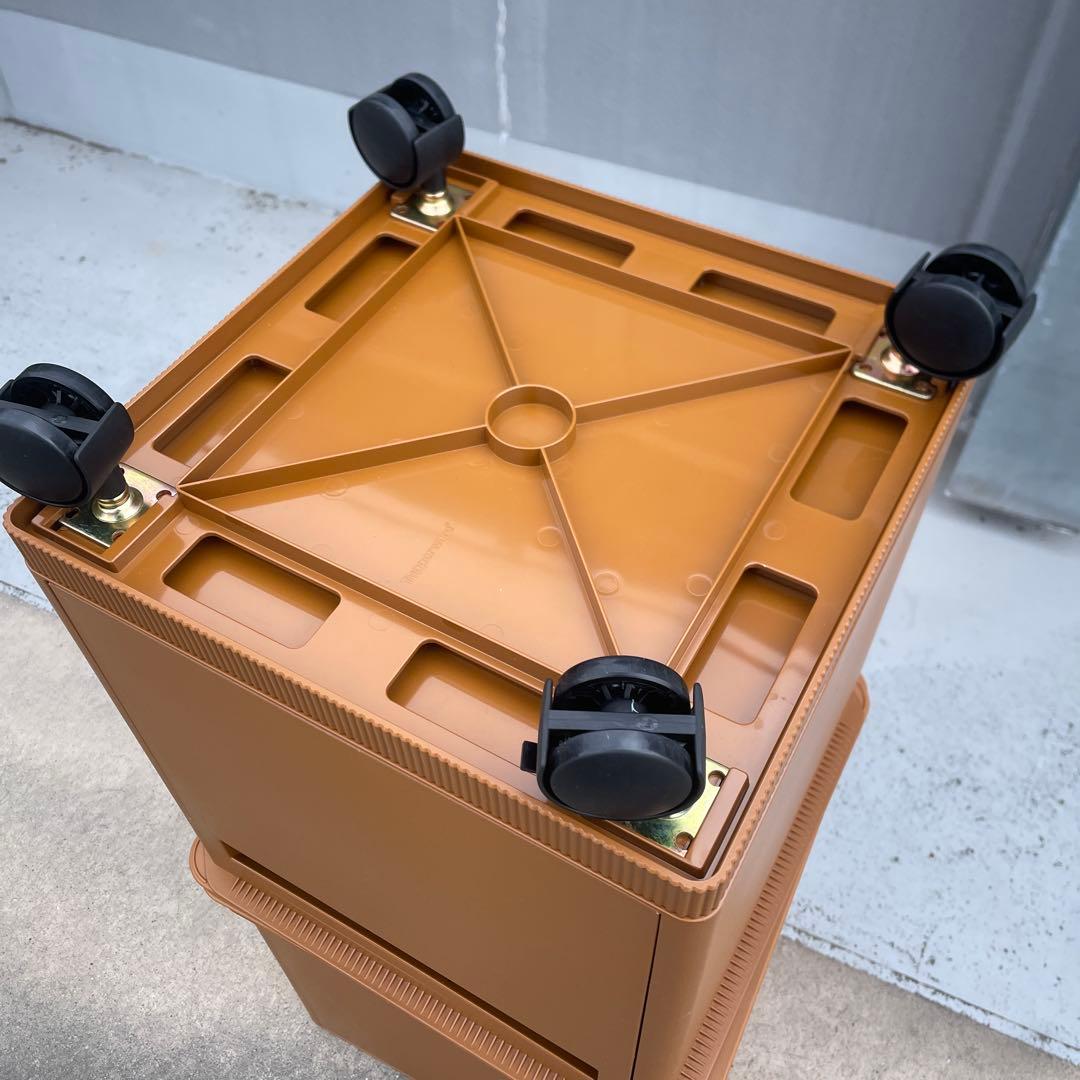 【廃盤品・美品】タッパーウェア マルチオーガナイザー 2段セット キャスター付き