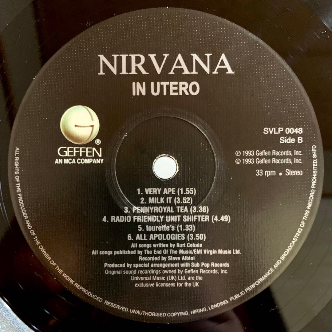 専用　NIRVANA / IN UTERO レコード