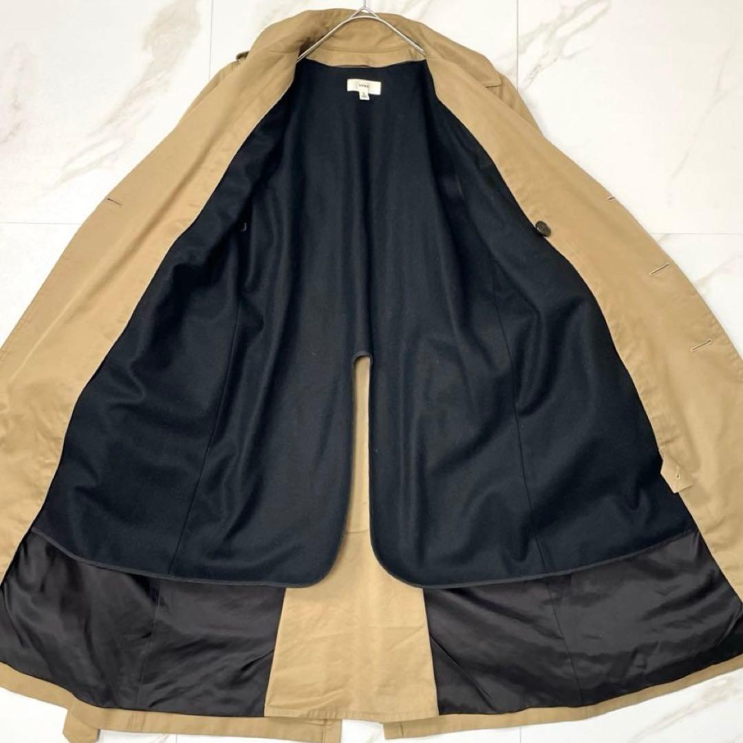 【極美品】HYKE トレンチコート ベージュ レギュラーフィット ライナー付 2