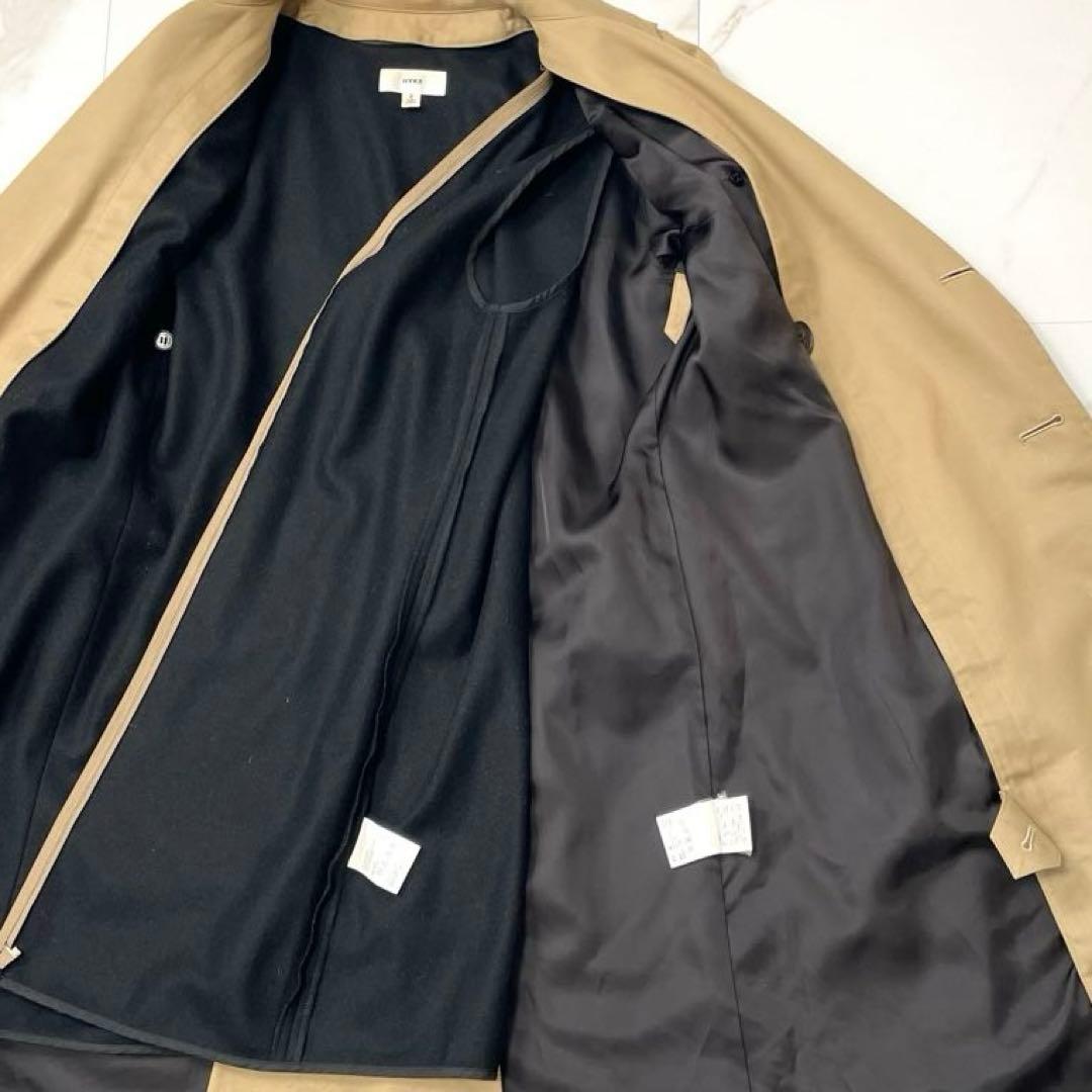 【極美品】HYKE トレンチコート ベージュ レギュラーフィット ライナー付 2