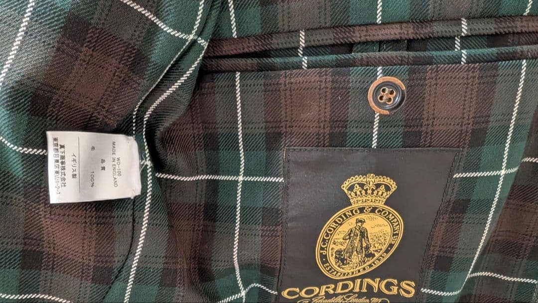 CORDINGS ウェイファーラージャケット XS イギリス製 カバートクロス
