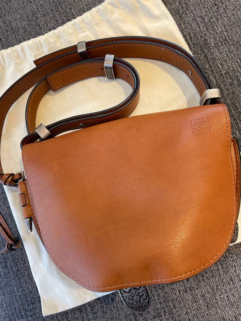 ロエベ　LOEWE ゲート　ショルダーバッグ　ブラウン