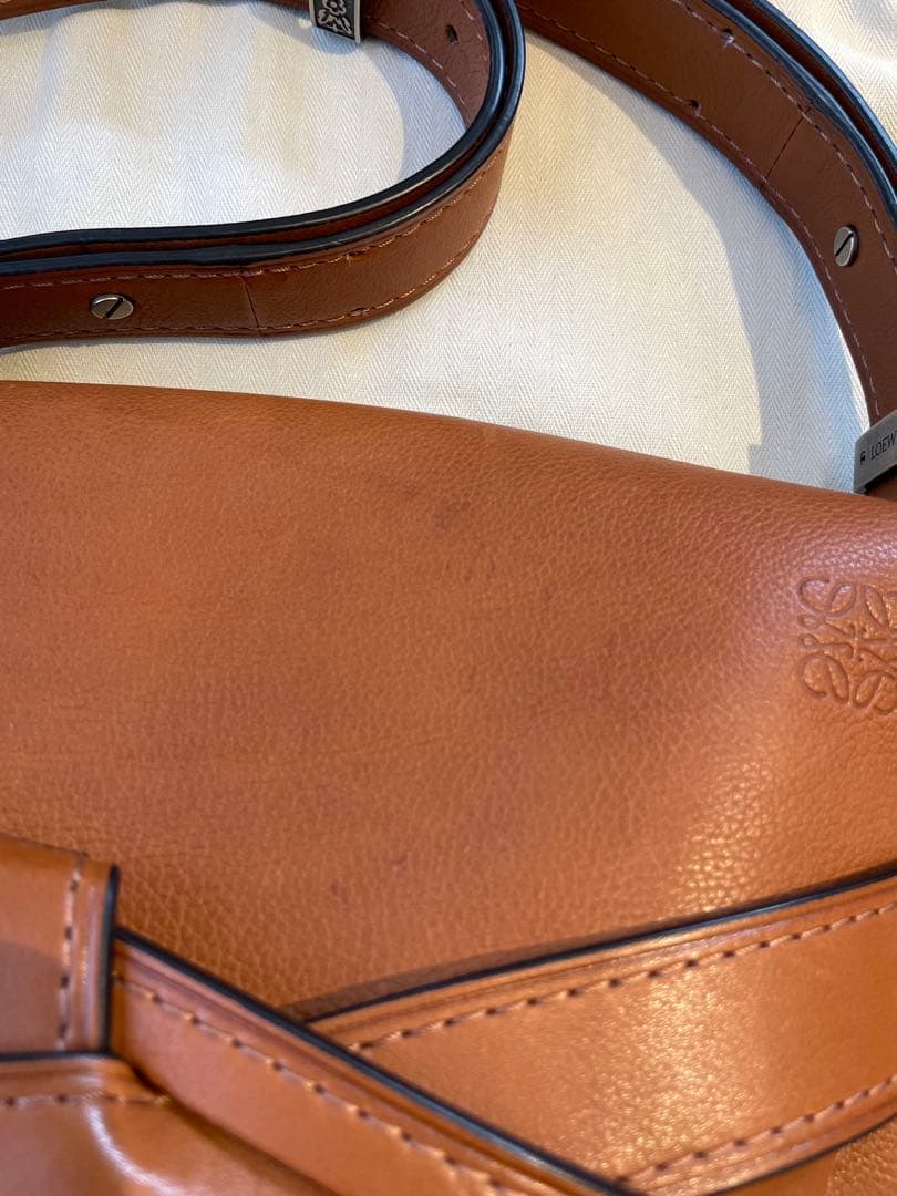 ロエベ　LOEWE ゲート　ショルダーバッグ　ブラウン