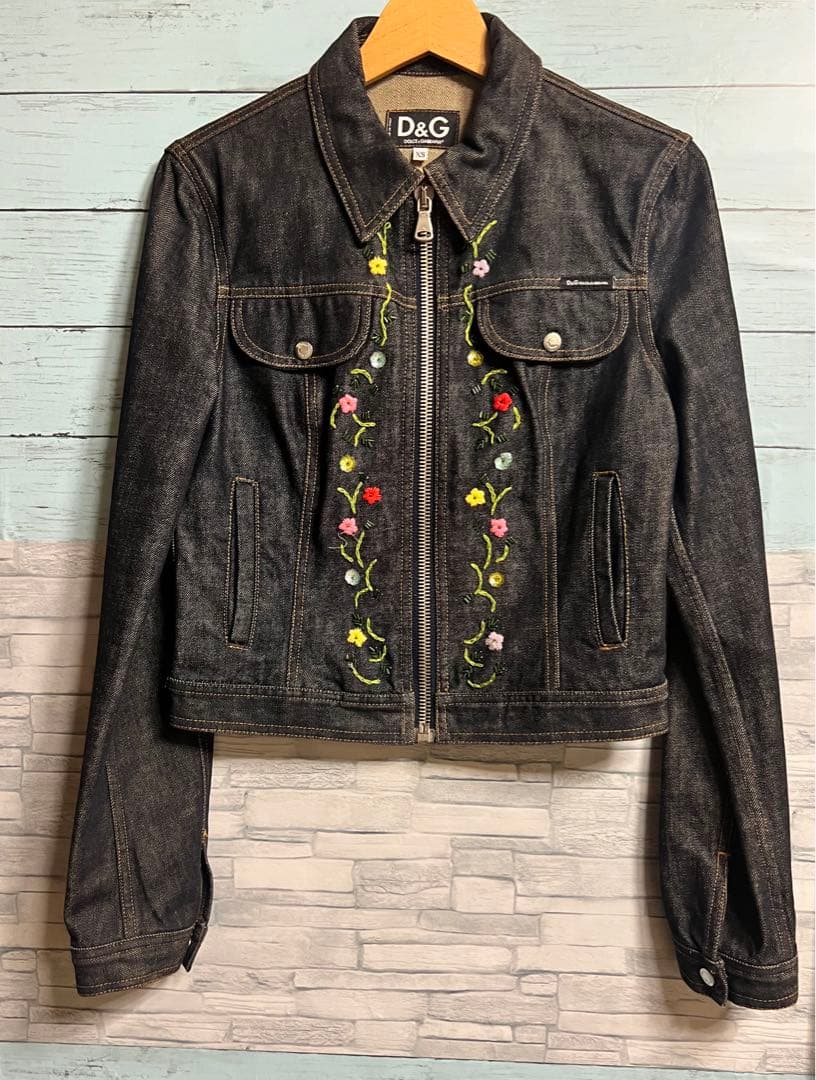 DOLCE&GABBANA お花刺繍Gジャン
