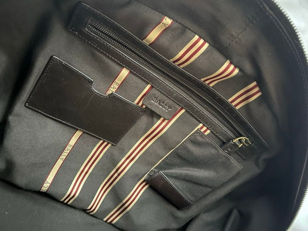 【BALLY／バリー】 レザーボストンバッグ　 ブラウン　旅行バッグ　ショルダー