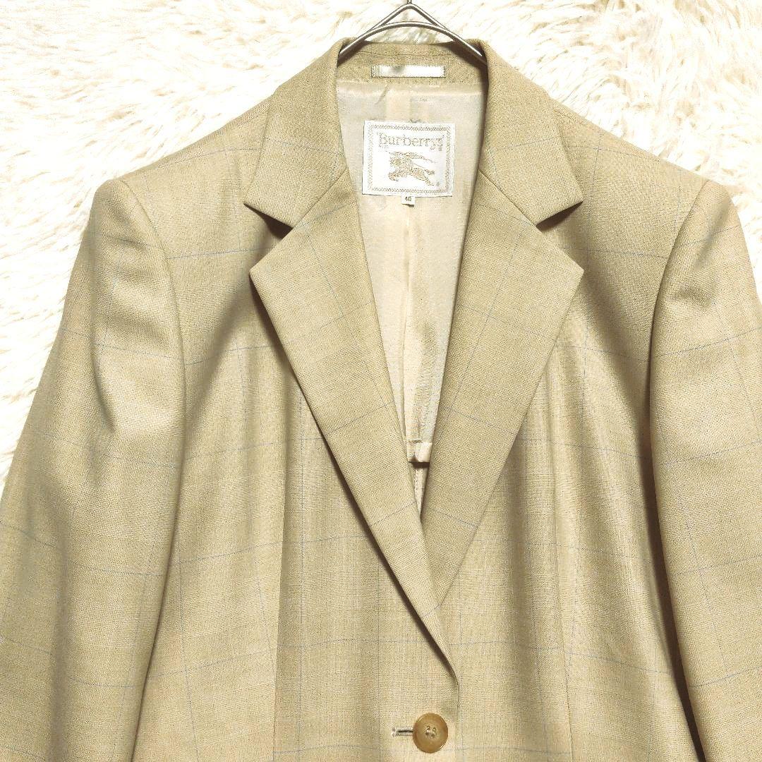 バーバリー　セットアップ　スカート　チェック　レトロ　1つボタン　40