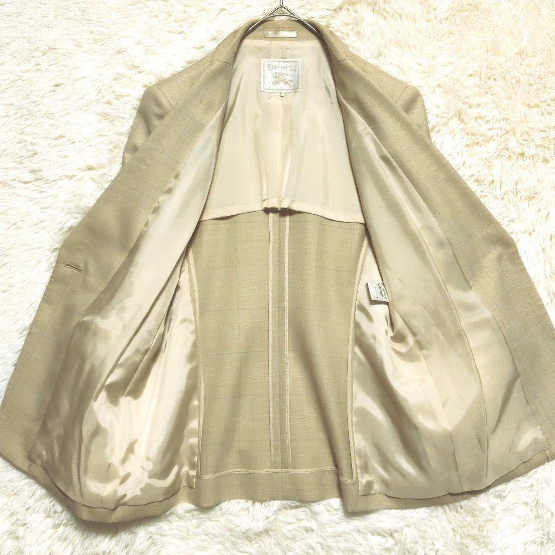 バーバリー　セットアップ　スカート　チェック　レトロ　1つボタン　40