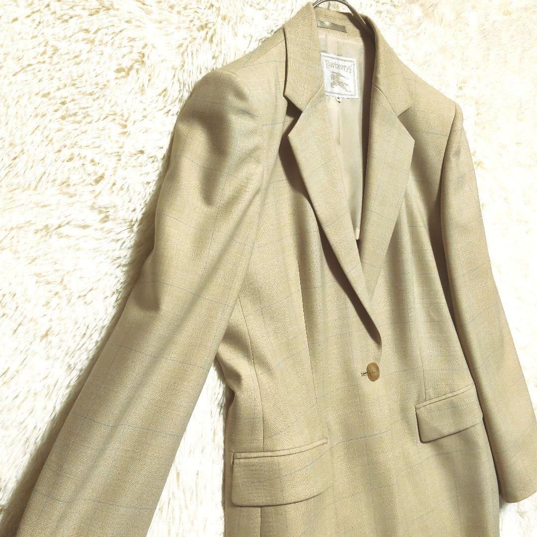 バーバリー　セットアップ　スカート　チェック　レトロ　1つボタン　40