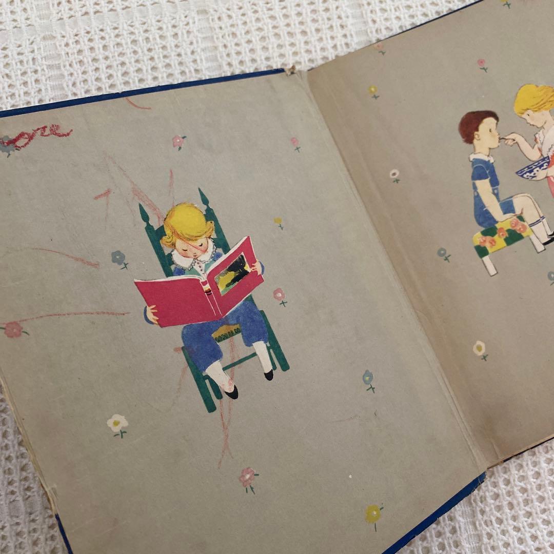 【希少】1924年 アメリカの可愛い絵本  エリザベスゴードン ビスクドール