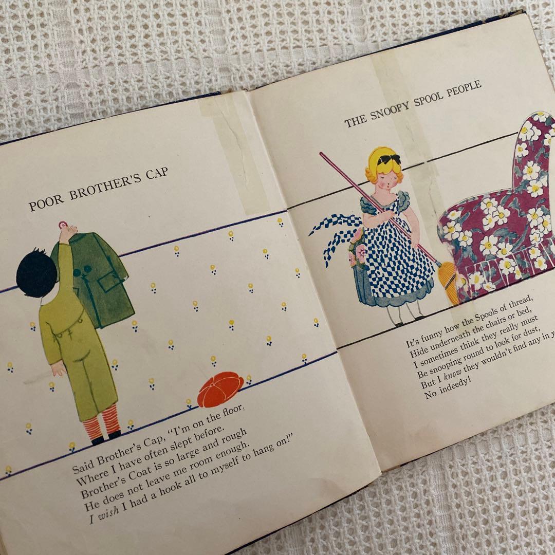 【希少】1924年 アメリカの可愛い絵本  エリザベスゴードン ビスクドール