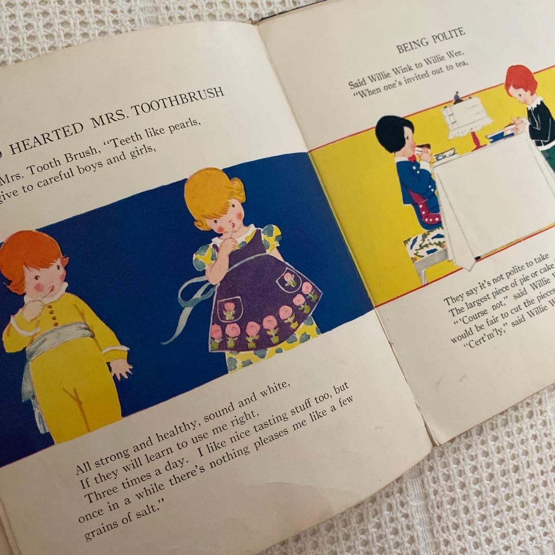 【希少】1924年 アメリカの可愛い絵本  エリザベスゴードン ビスクドール