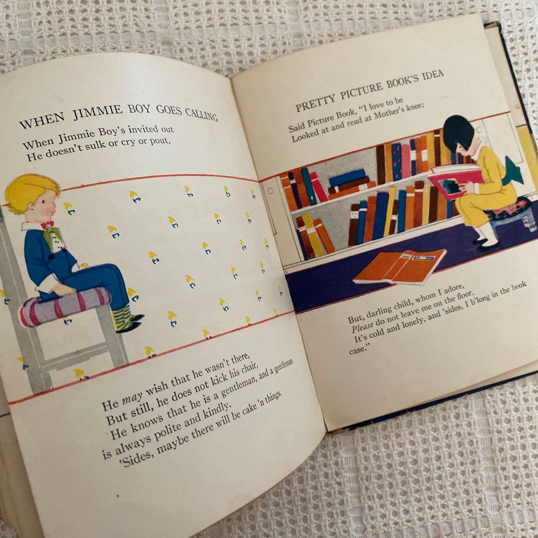 【希少】1924年 アメリカの可愛い絵本  エリザベスゴードン ビスクドール