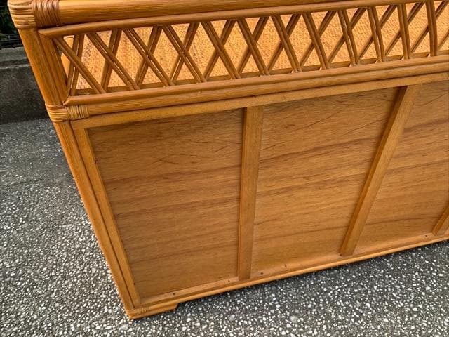 昭和レトロポップ｜ラタンヴィンテージ｜サイドボードチェスト｜10ドロワー｜