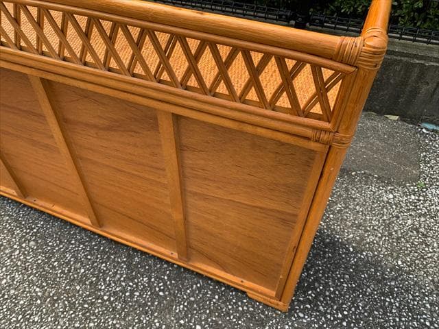 昭和レトロポップ｜ラタンヴィンテージ｜サイドボードチェスト｜10ドロワー｜