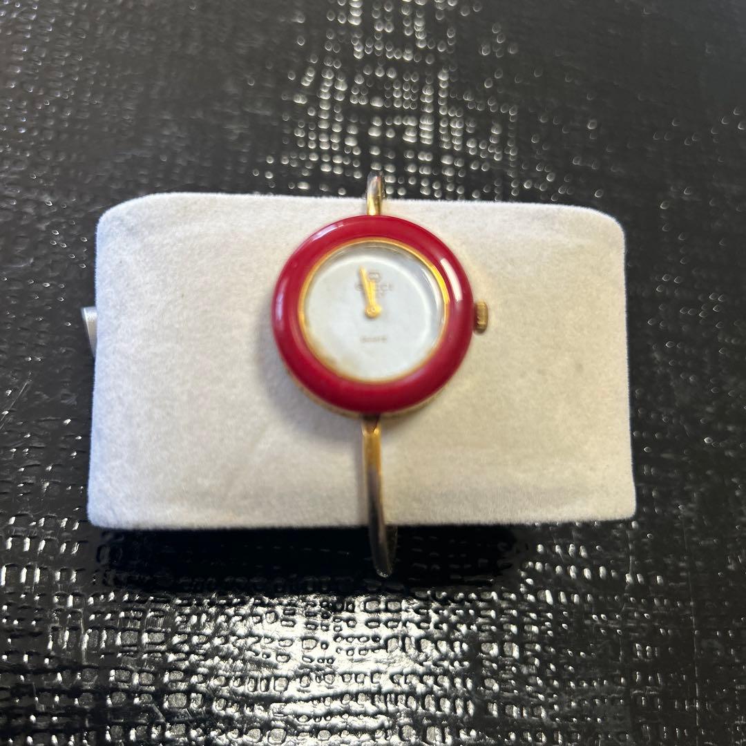 【GUCCI】グッチ　チェンジベゼル　ゴールドウォッチ　ブレスレットヴィンテージ