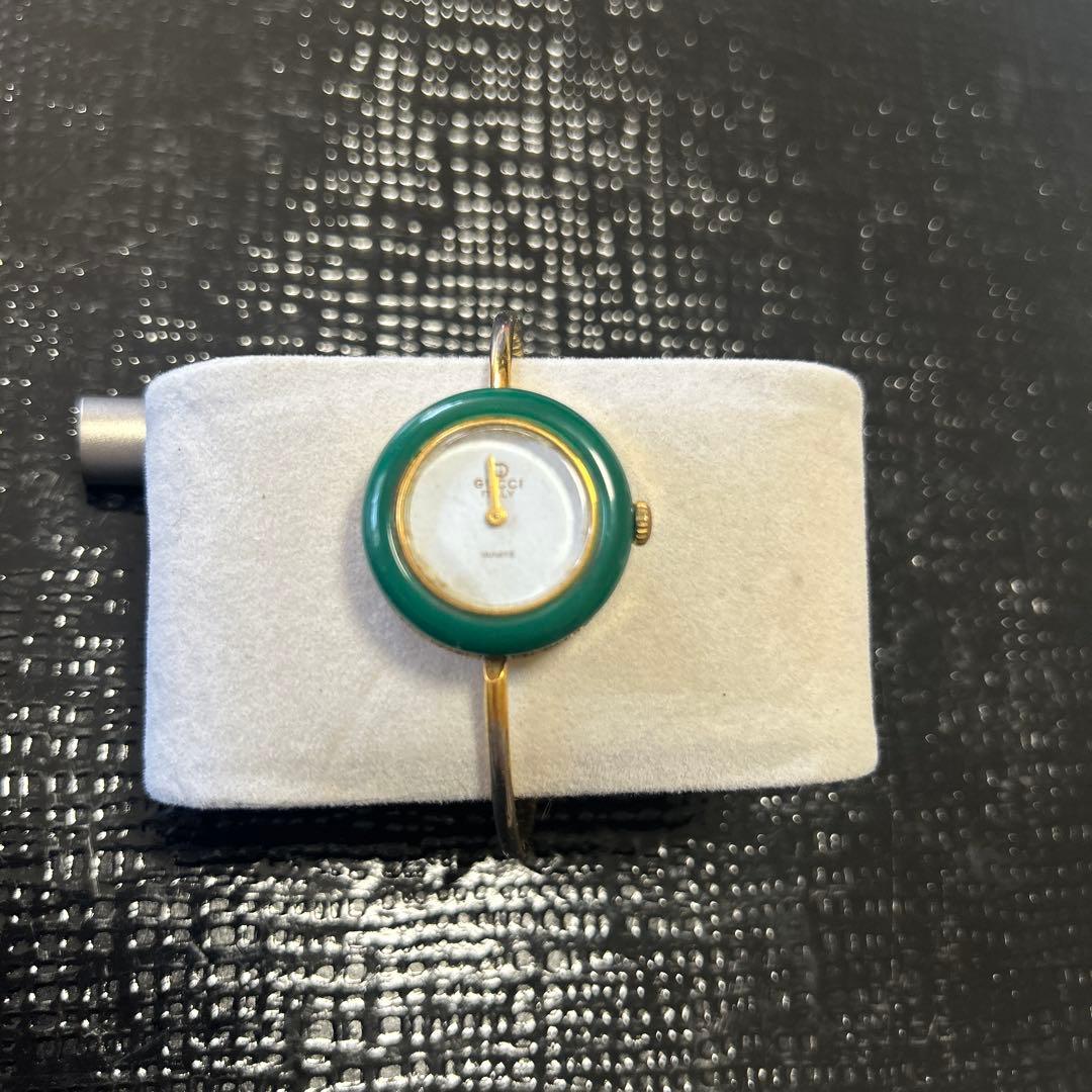 【GUCCI】グッチ　チェンジベゼル　ゴールドウォッチ　ブレスレットヴィンテージ