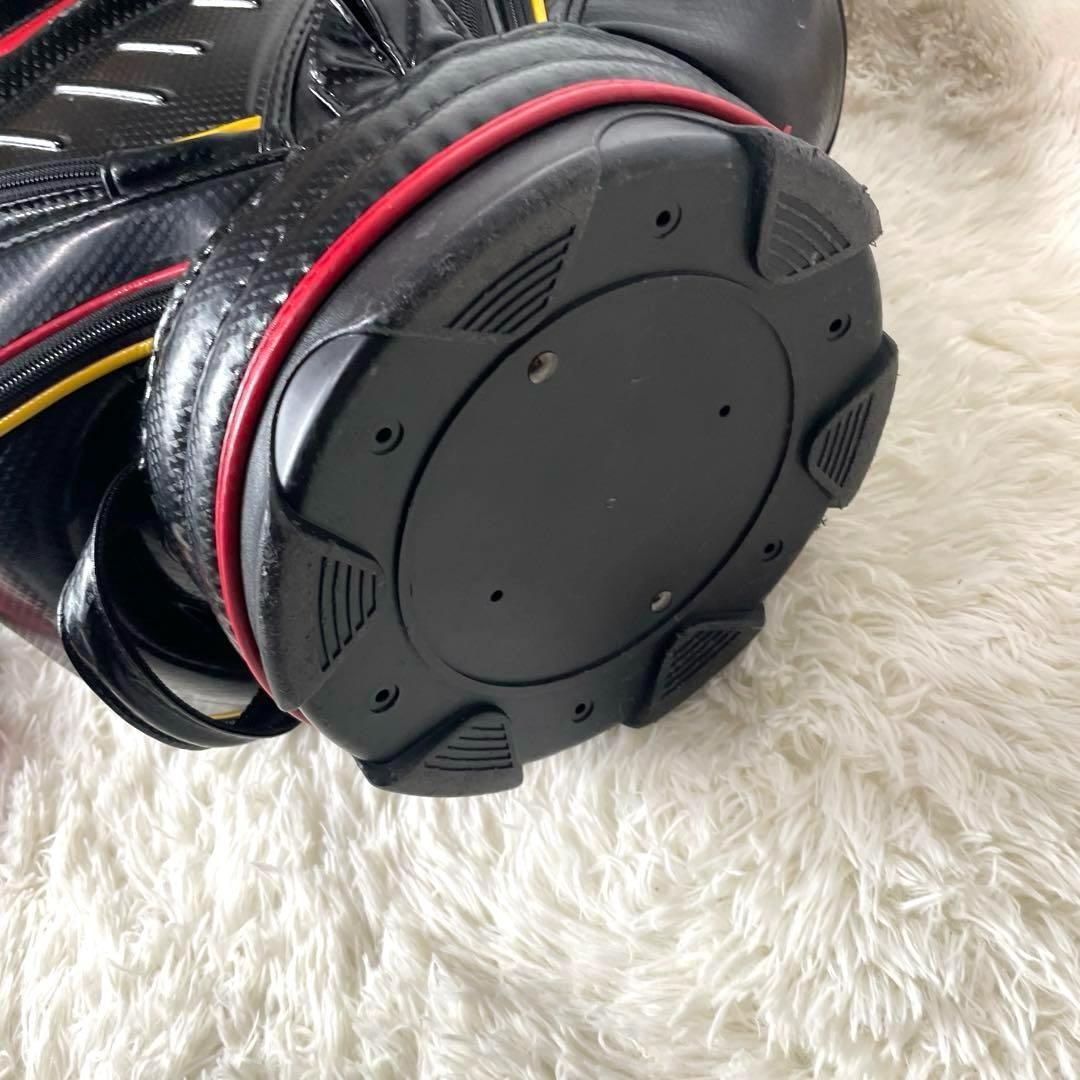 良品✨ブリヂストン カート式キャディバッグ 中~大型 近年モデル 軽量 黒白赤黄