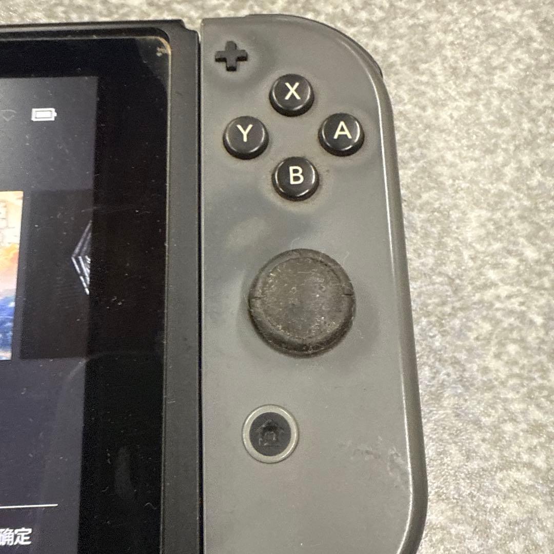 付属品なしNintendo Switch グレー 本体左なし