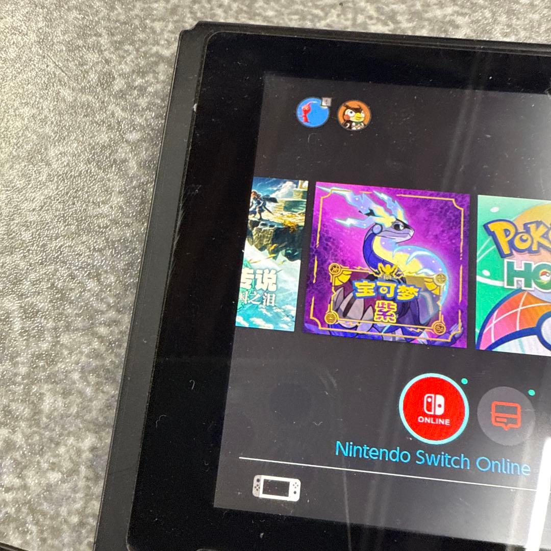 付属品なしNintendo Switch グレー 本体左なし