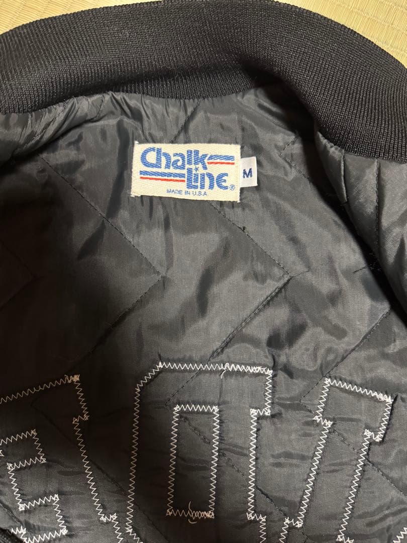 Chalk Line RAIDERS スタジャン Mサイズ ブラック kj着