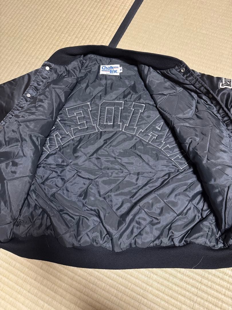 Chalk Line RAIDERS スタジャン Mサイズ ブラック kj着