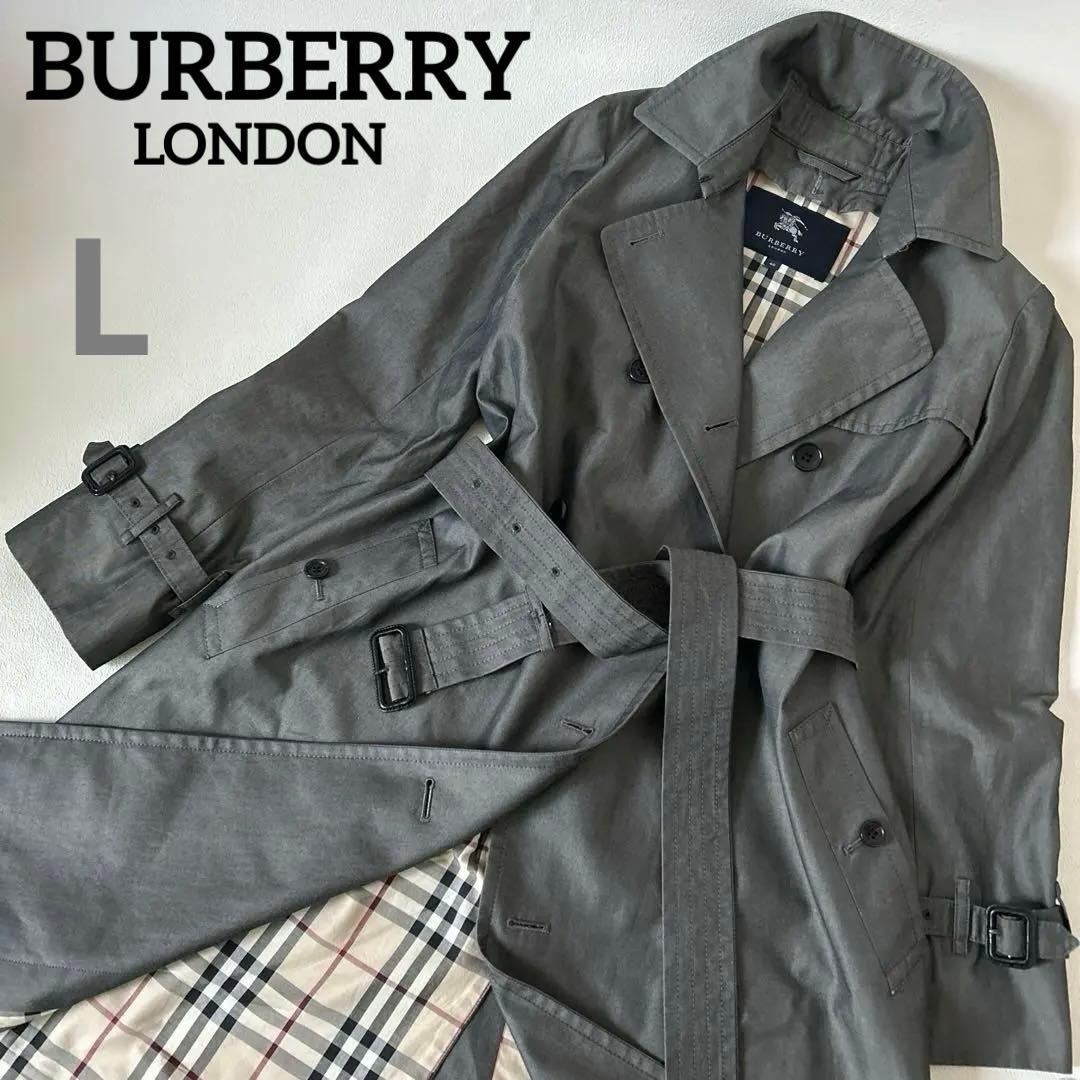 美品✨BURBERRY LONDON バーバリー　トレンチコート メガチェック