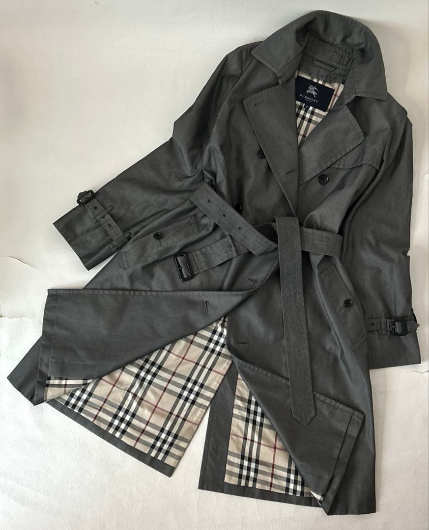美品✨BURBERRY LONDON バーバリー　トレンチコート メガチェック