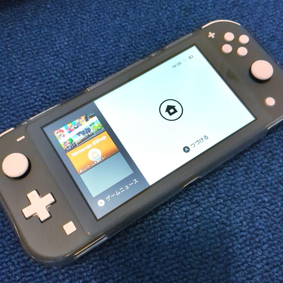 任天堂 Switch Lite グレー ACアダプター、カバー、保護シール付