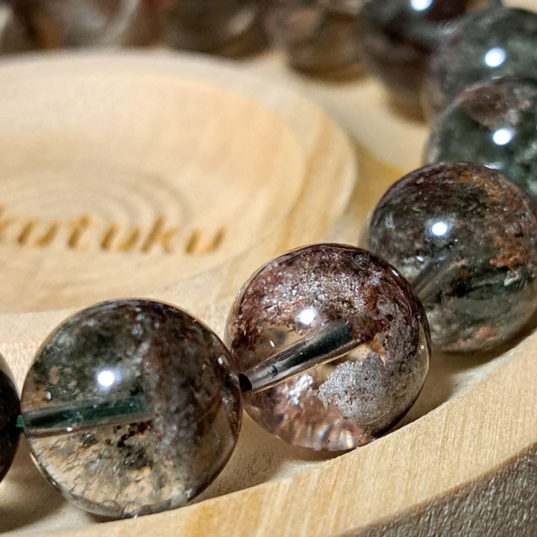 高品質　高透明　大玉ガーデンクォーツ　クリア庭園水晶　レッドグリーン　ピンク