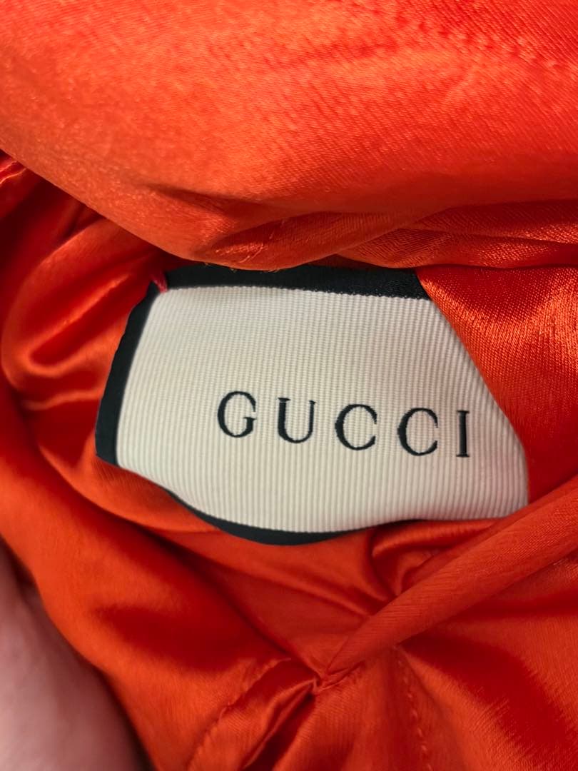 GUCCI 猫刺繍 MA-1ジャケット オリーブグリーン