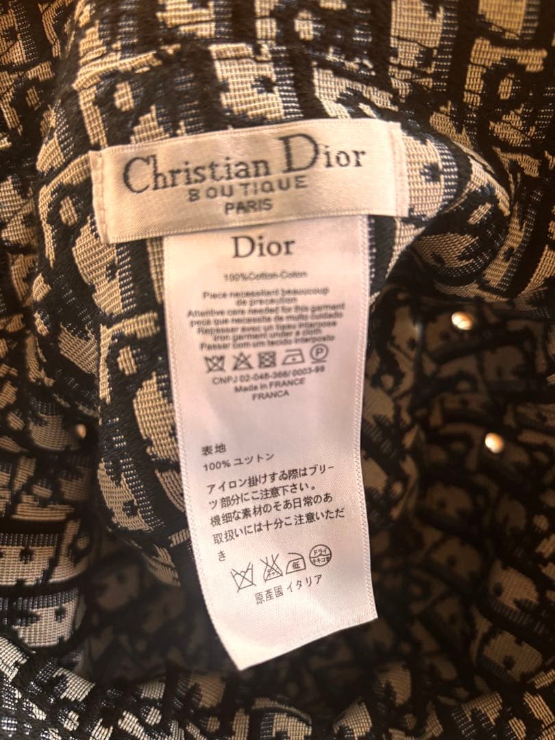 maria様用Christian Dior バケットハット 黒 100%コットン
