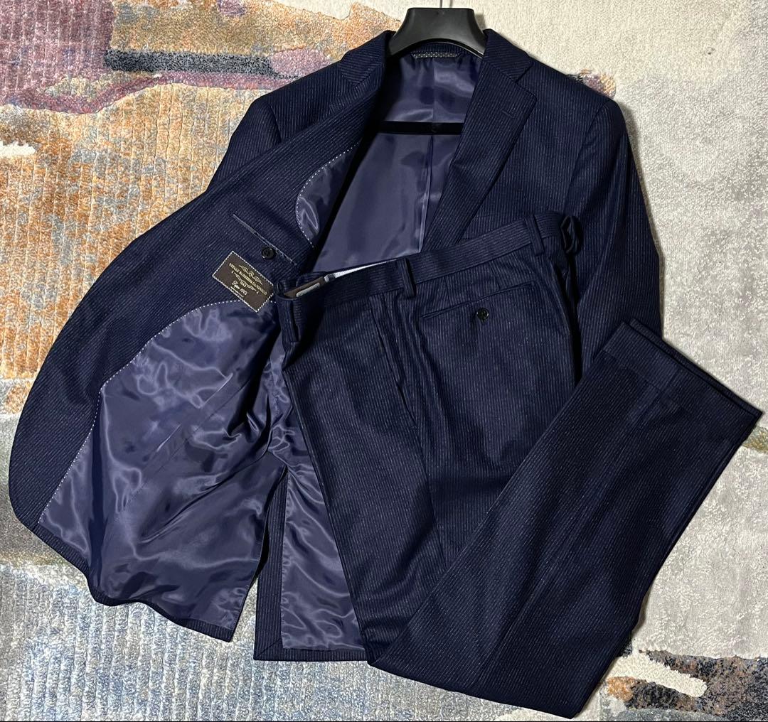 【美品/180cm4Drop】THE SUIT COMPANYストライプ スーツ