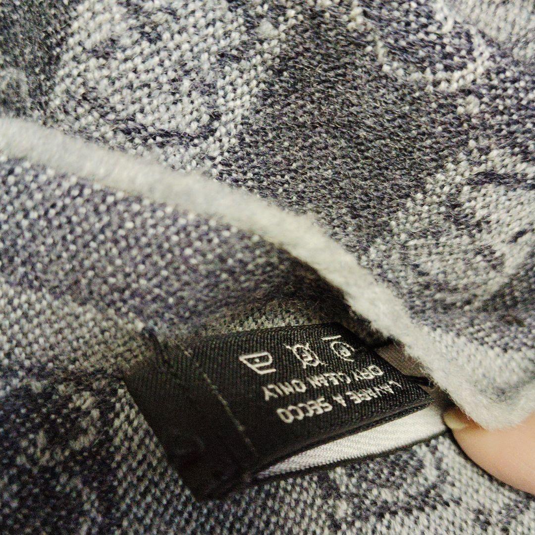 【美品】GUCCI　グッチ　マフラー　リバーシブル　グレー系　ユニセックス