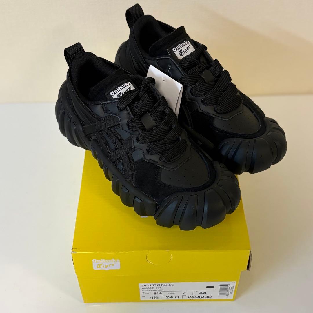 【新品未使用】Onitsuka Tiger デンティグレ エルエス 24cm 黒