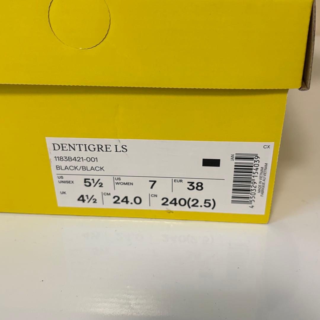 【新品未使用】Onitsuka Tiger デンティグレ エルエス 24cm 黒