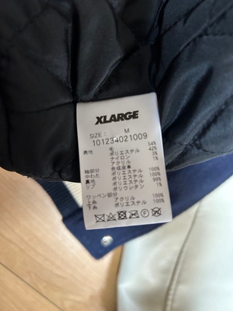 XLARGE スタジャン ネイビー M