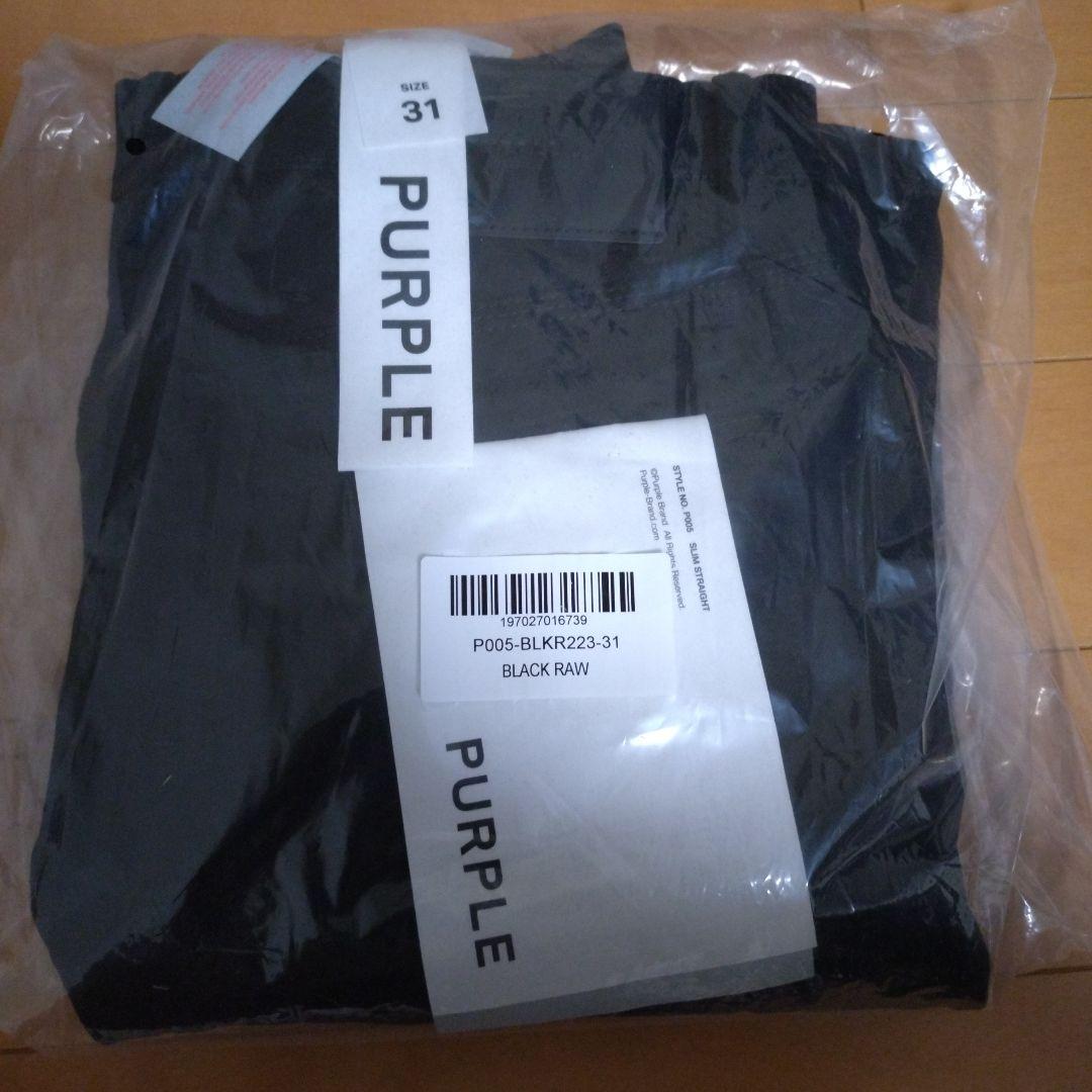Purple brand ブラックパンツ　サイズ31（新品）
