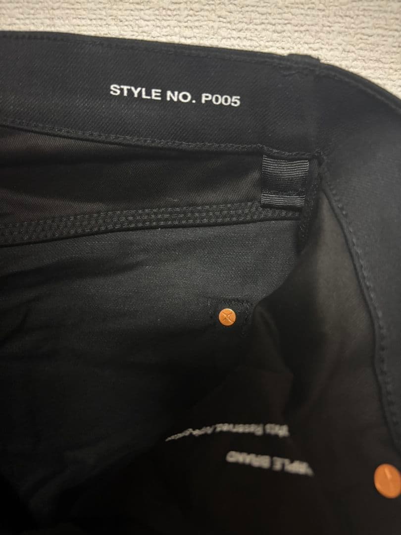 Purple brand ブラックパンツ　サイズ31（新品）